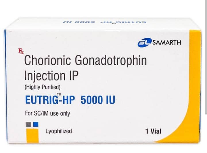 Гонадотропин 5000 МЕ – 1 флакон. Произведено в Индии. AED 125-0333118404